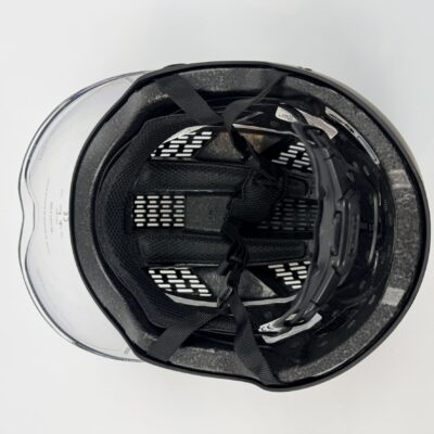 ABUS Hyban 2.0 ACE – kask rowerowy miejski z wizjerem i oświetleniem LED | Velvet Black | M (52–58 cm) - obrazek 8