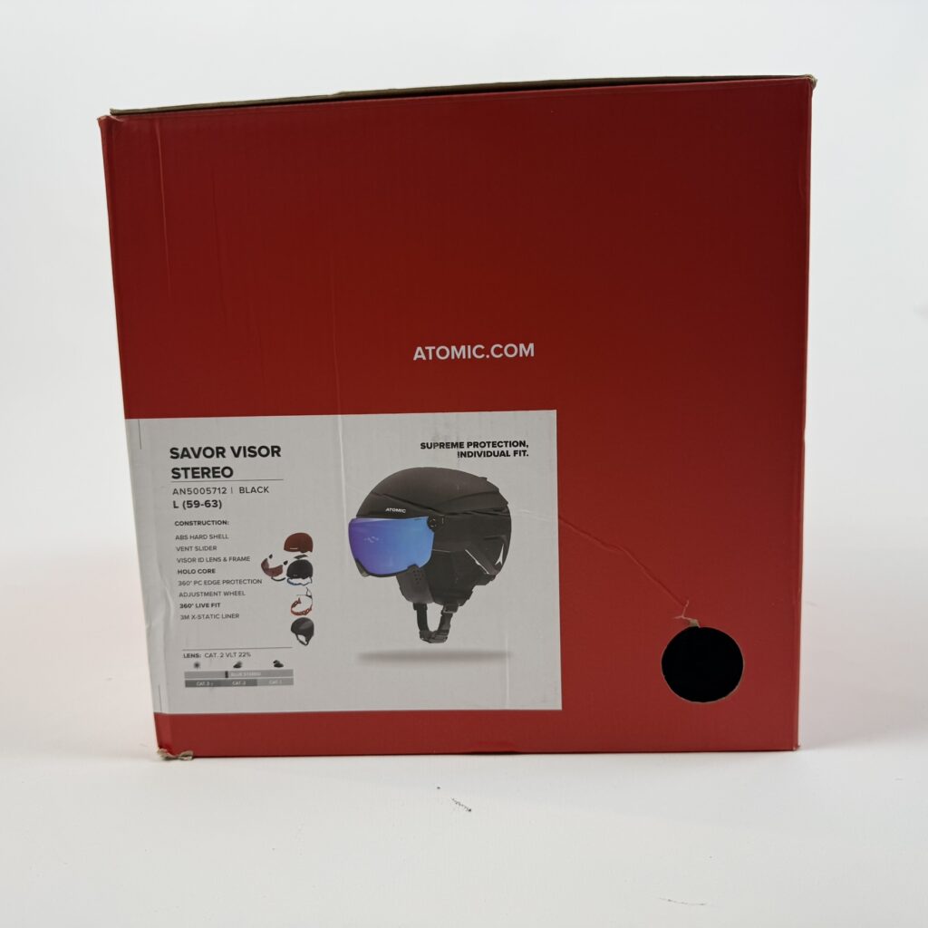 Kask narciarski ATOMIC Savor Visor Stereo z wizjerem | czarny | rozmiar L (59–63 cm)